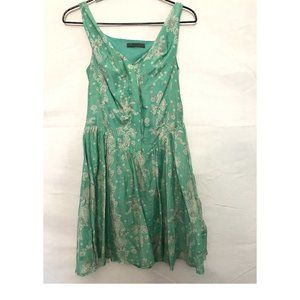 TOV Holy Green Midi Dress - Size 40 = 6